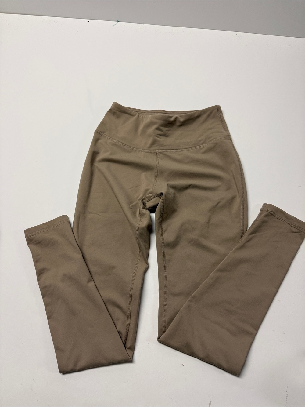 Baleaf High-Waist Active Leggings in Taupe